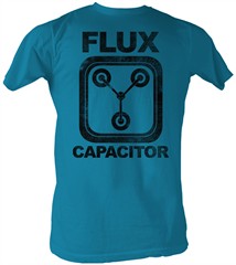 Back To The Future T-Shirt - Flux Capacitor Adult Turquoise 